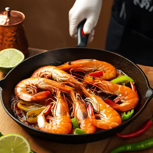 Gambas Pil Pil (Prawns, Chilean Style)