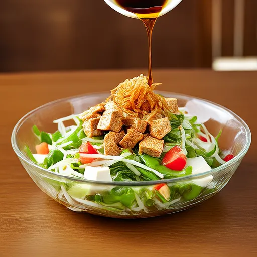 Easy Tofu Salad with Tuna and Watercress