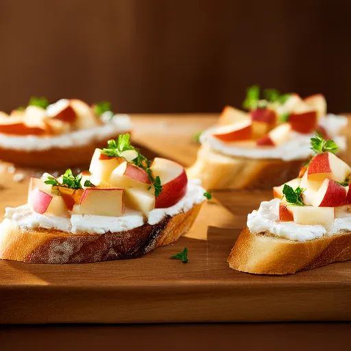 Elmalı Keçi Peynirli Bruschetta
