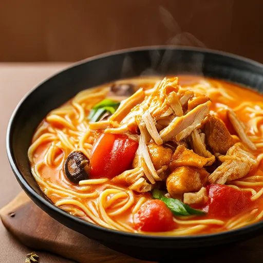 Schnelle und einfache Hähnchen-Spaghetti
