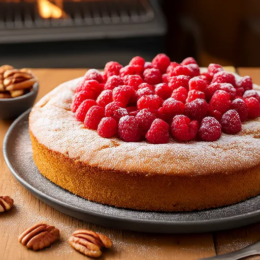 Gâteau au café aux baies fraîches