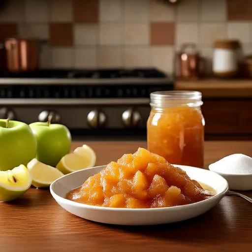 Puré de manzana fresco