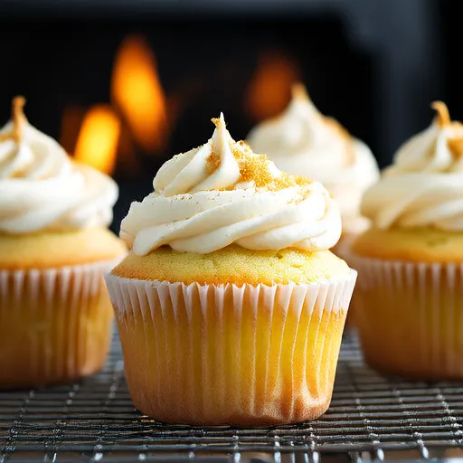 Vanilla Cupcakes with Swiss Meringue Buttercream