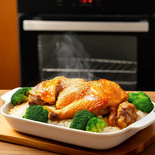 Facile Teglia al Forno con Pollo, Riso e Broccoli