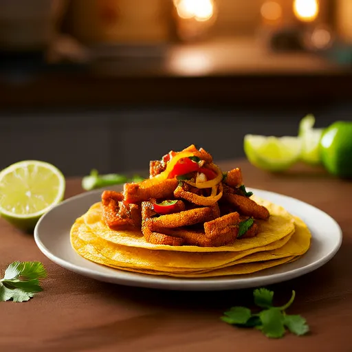 Fajitas Veganas com Tempeh