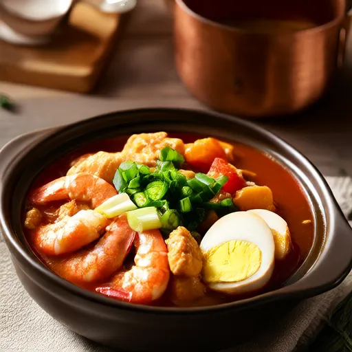 Louisiana Karides ve Yumurta Gumbo