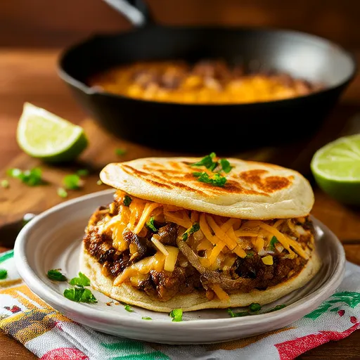Quesadillas de Cogumelos e Feijão Preto