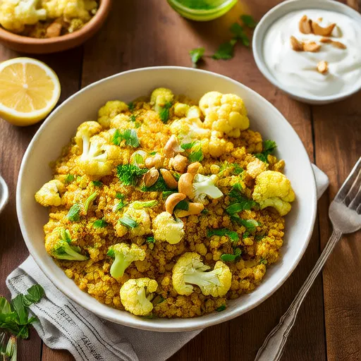 Quinoa y coliflor al curry