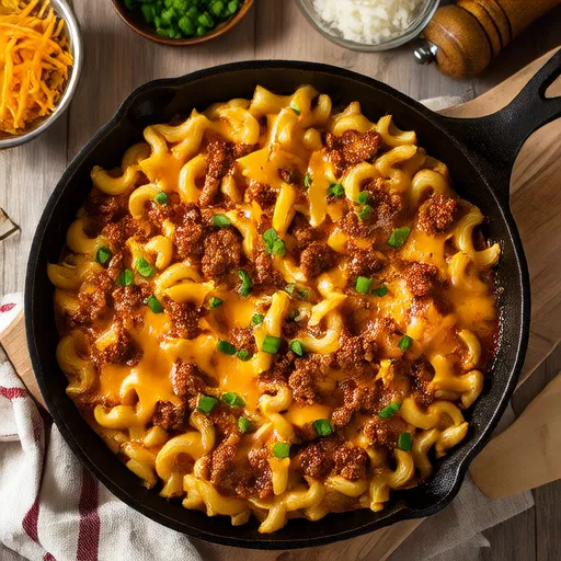 Chili Dog Mac and Cheese