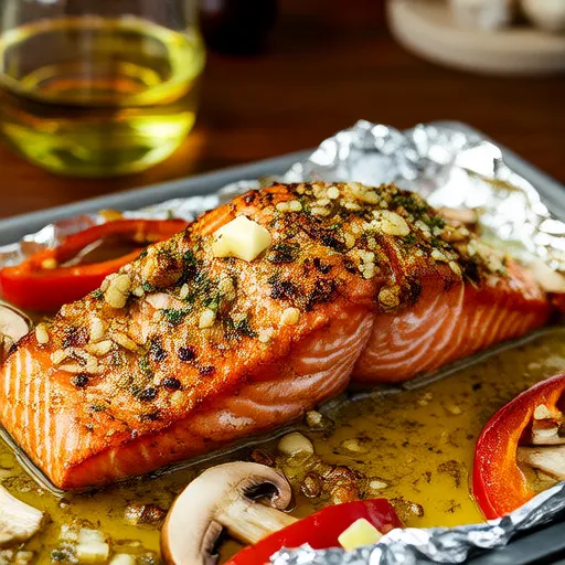 Mediterranean Salmon Baked in Parchment