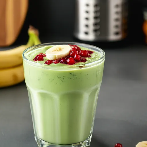 Smoothie de Chá Verde com Frutas Vermelhas e Banana