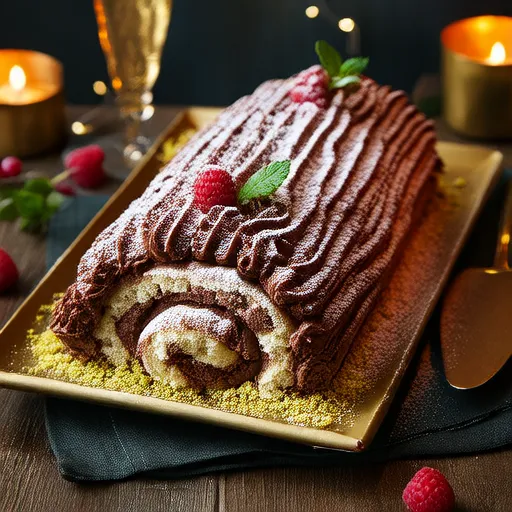 Schokoladen Yule Log