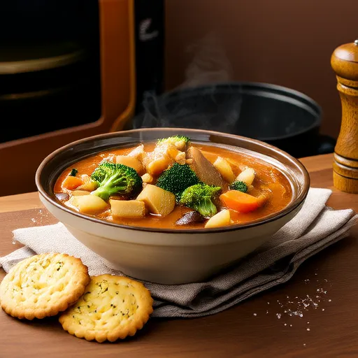 Süßkartoffel- und Rübeneintopf mit Mini-Keksen