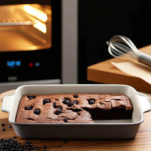 Brownies de frijoles negros con mezcla para brownies