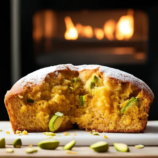 Pane alle Zucchine con Limone e Pistacchio
