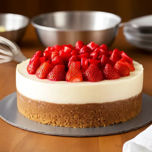 No Bake Sugar Free Strawberry Cheesecake