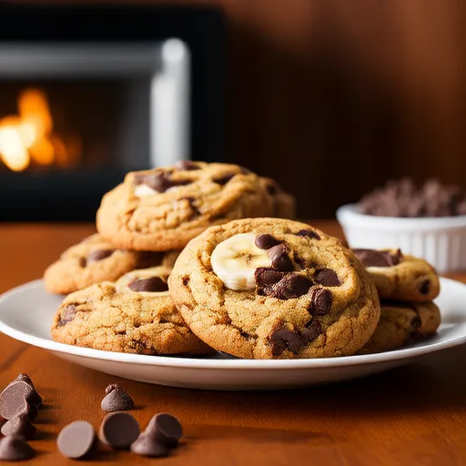Galletas de Plátano con Chispas de Chocolate