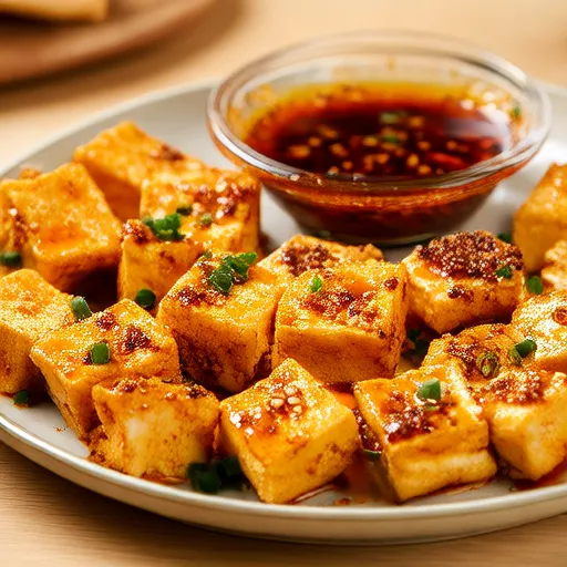 Air Fryer Vegan Buffalo Tofu Bites