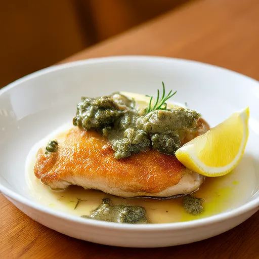 Hähnchen mit Zitronen-Kapern-Sauce