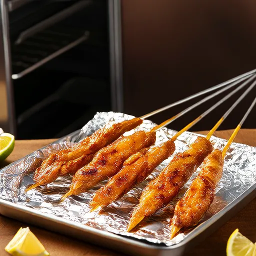 Tandoori Tarzı Fırın Tavuk Şişleri