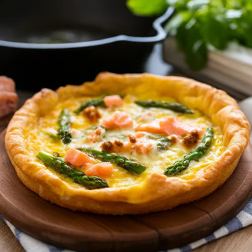 Smoked Salmon-Asparagus Frittata
