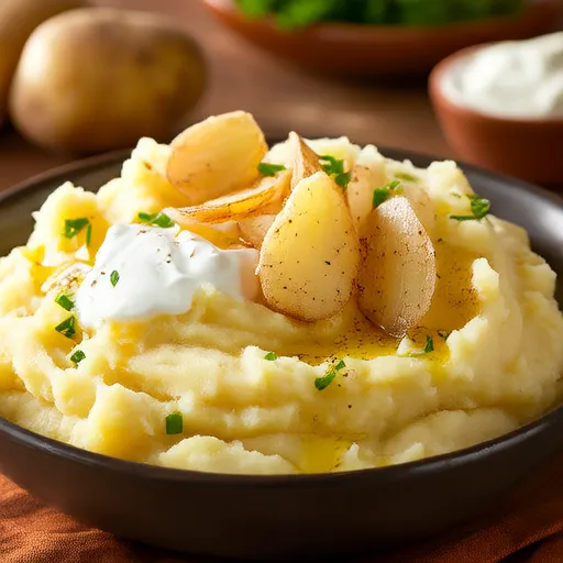 Пюре из картофеля в кожуре с пряностями