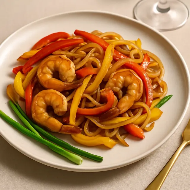 Fajitas aux crevettes faciles sur plaque de cuisson