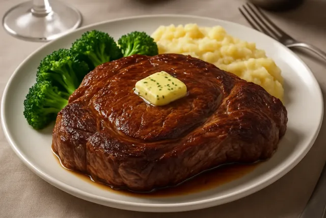 Butter Basted Rib Eye Steak