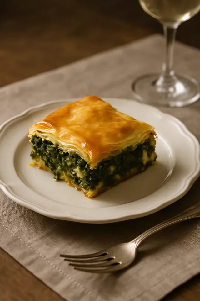 Spanakopita (Torta Grega de Espinafre)