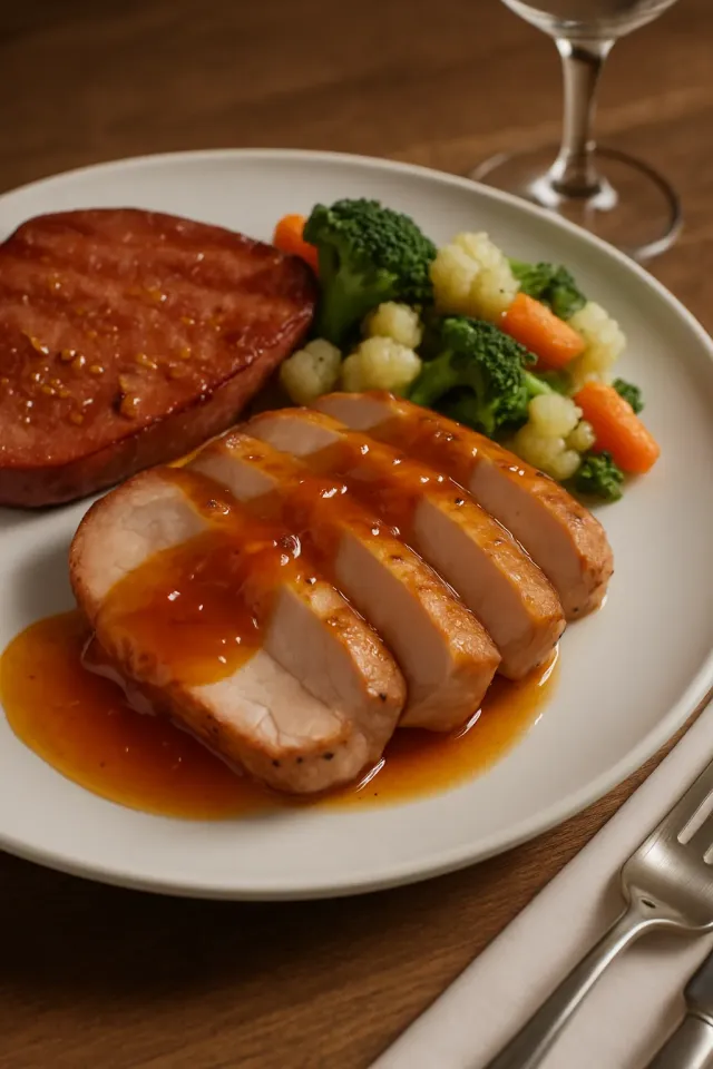アプリコット風味の豚もも肉