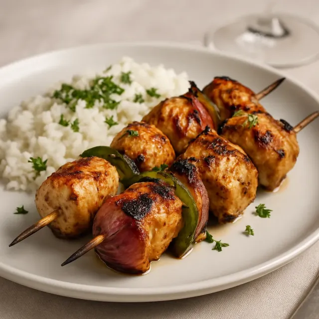 Pollo Shish Tawook a la Parrilla