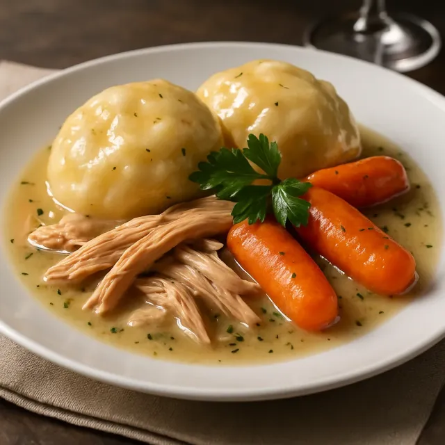Курица с клецками для начинающих