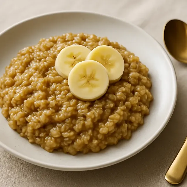 Oatmeal Sirup Maple dan Gula Merah