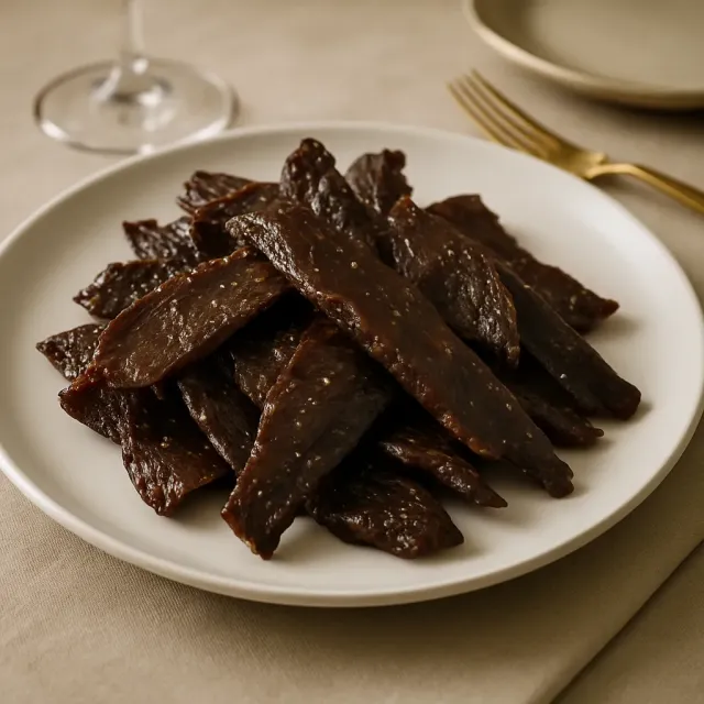 Bœuf séché aux poivres de Mike