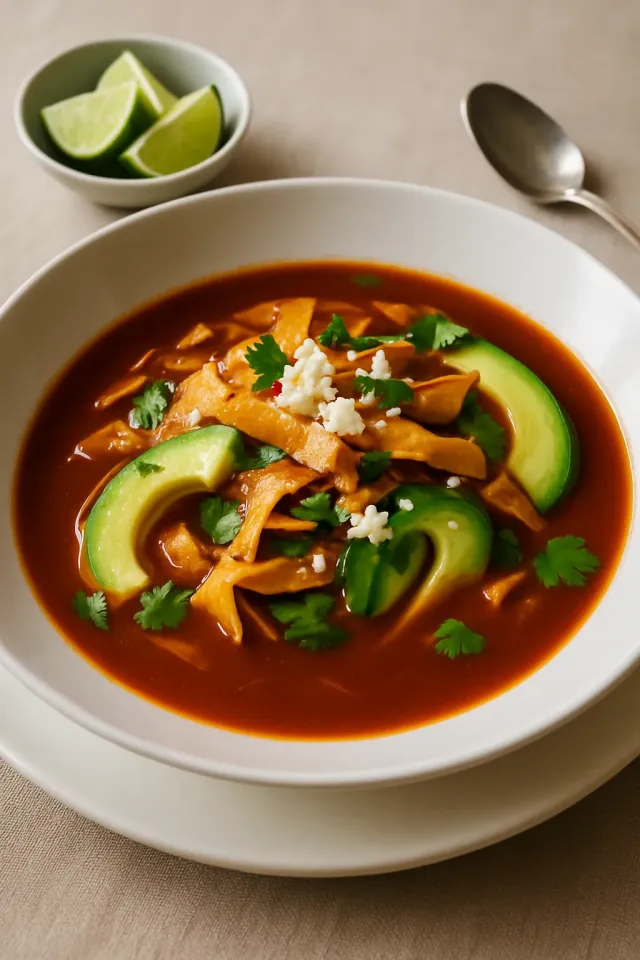 Sopa de Tortilla de Pollo del Chef John