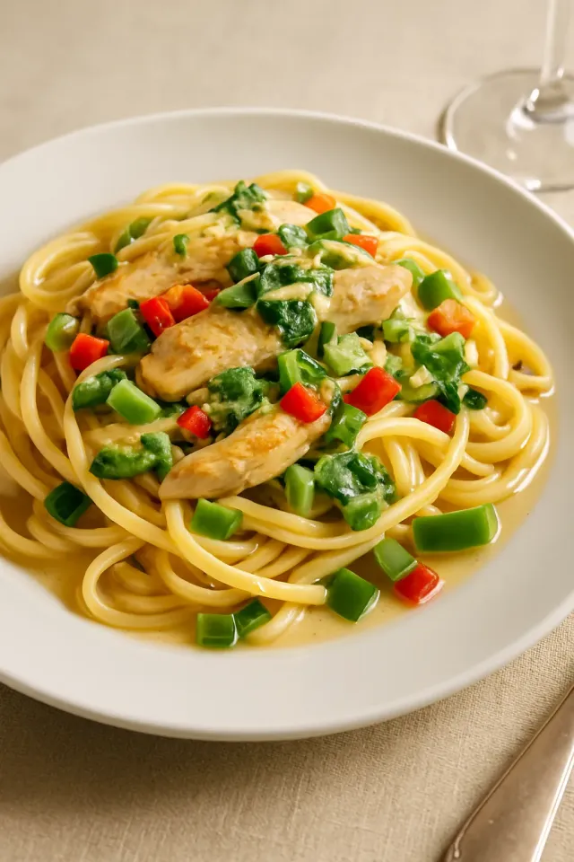 Pasta de Pollo Cajún Cremosa