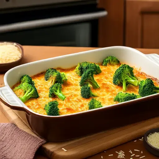 Великолепная запеканка из брокколи и сыра
