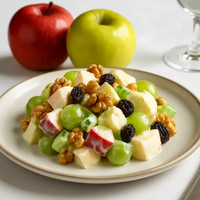 Salada de Maçã Waldorf Doce e Azeda