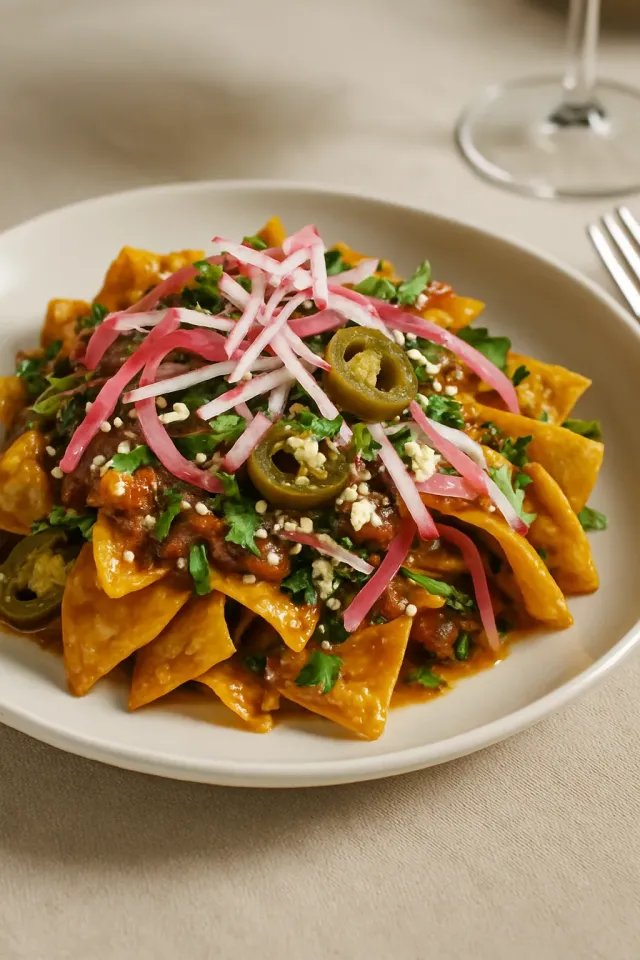 Chilaquiles au porc effiloché