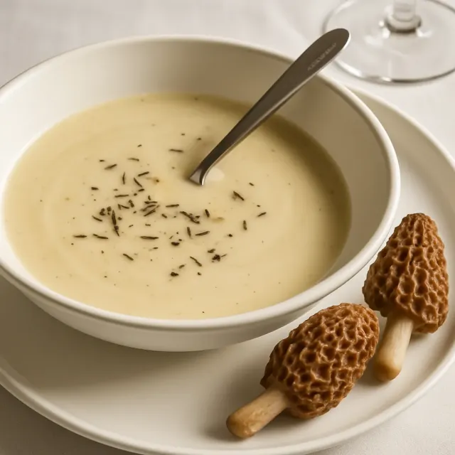 Creamy Morel Mushroom Soup