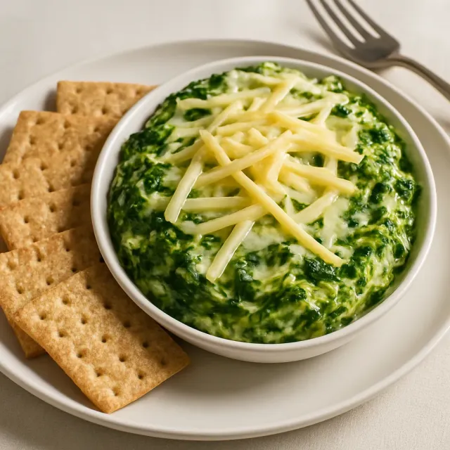 Vegan Ispanaklı Dip ve Enginar