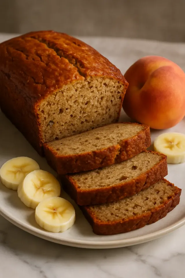 Bananen-Pfirsich-Brot