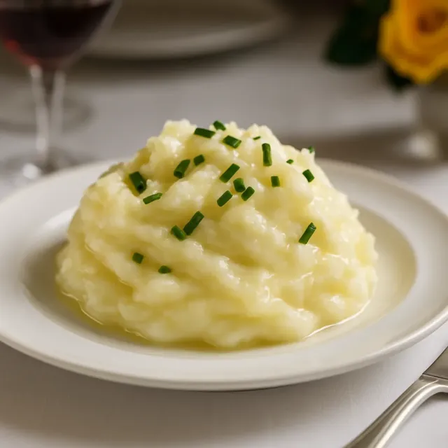 Purê de Batatas com Alho Assado e Parmesão