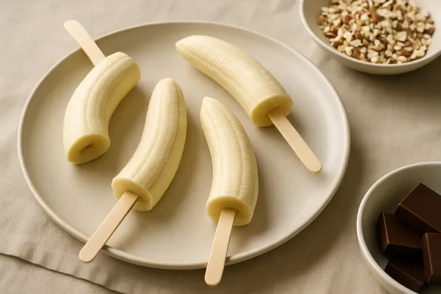 Frozen Banana Pops