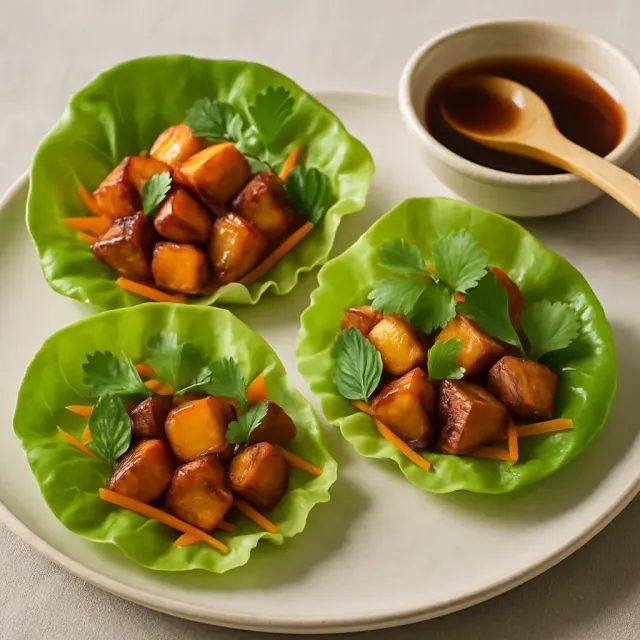 Thai Lettuce Cups with Red Curry Potatoes