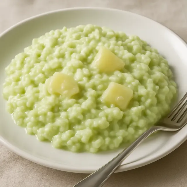 Salade de gélatine verte des Fêtes