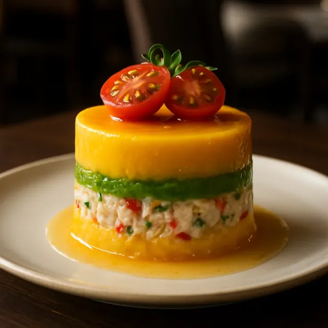 Peruvian Potato-Chicken Salad (Causa Rellena)