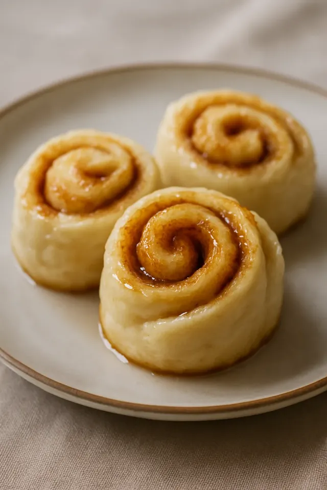 Вкусные не запеченные коричные рулетики для детей