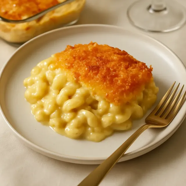 Nhoque Assado com Macarrão e Queijo