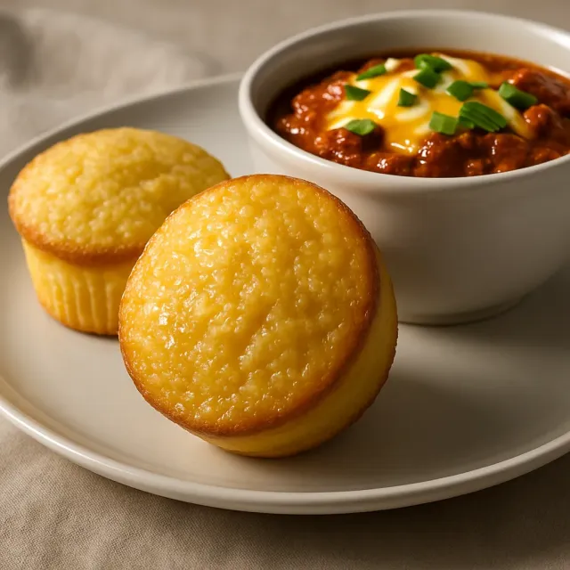 Sweet and Easy Cornbread Muffins